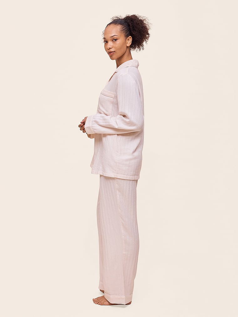 Super Soft Brushed Herringbone PJ Set