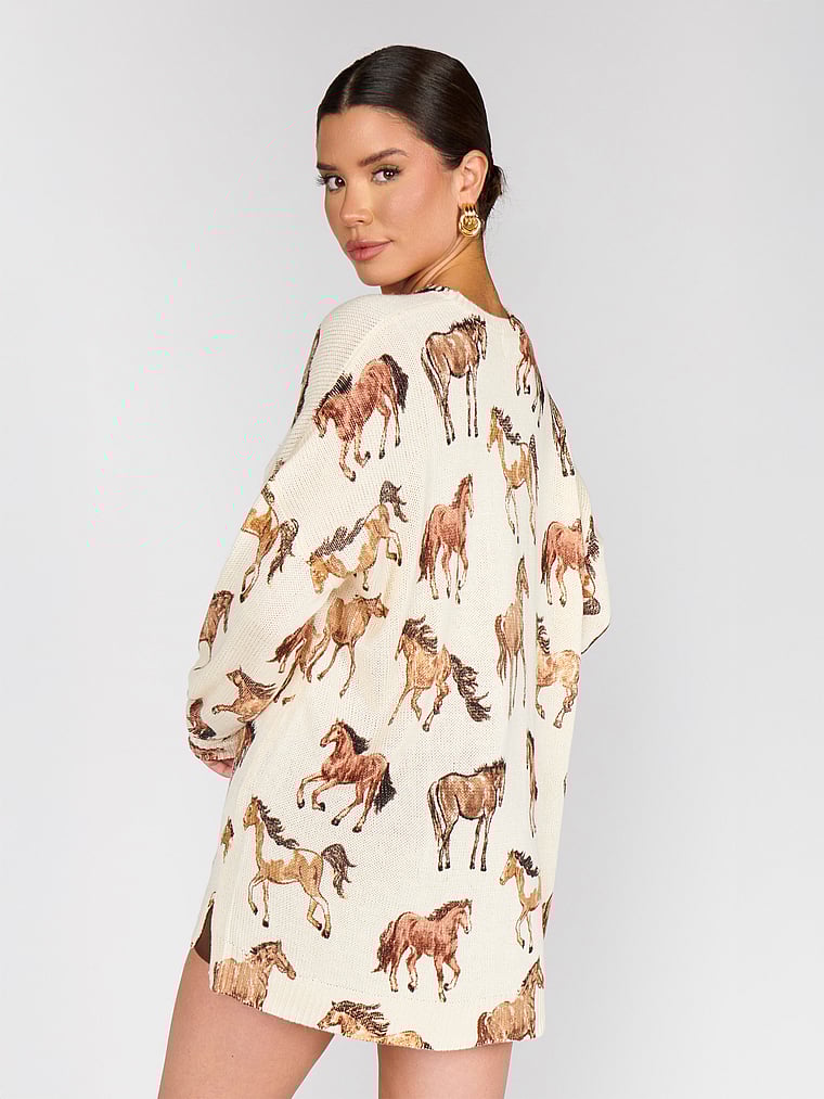 Victoria's Secret, Show Me Your Mumu Bonfire Sweater, Wild Horse Knit, onModelBack, 2 of 3