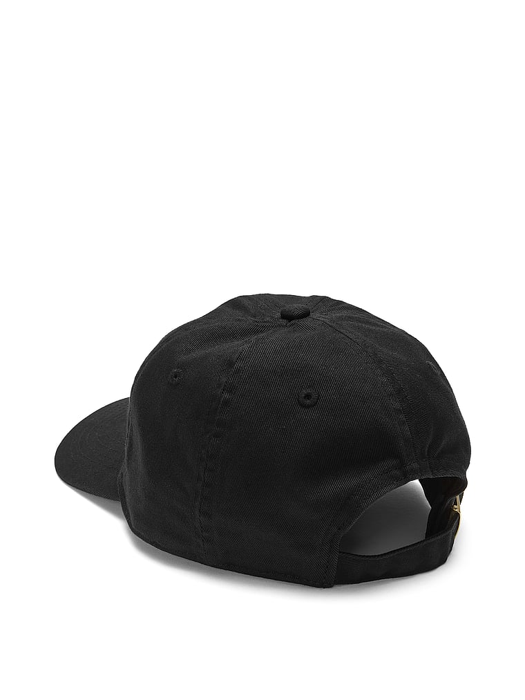Victoria's Secret, Victoria's Secret Victoria's Secret Backstage Baseball Hat, Black, offModelBack, 4 of 4
