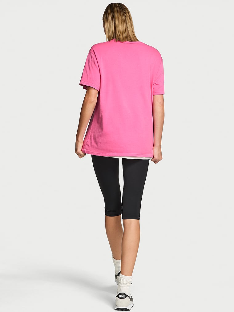Victoria's Secret, Angel Essentials Cotton Oversized Tee, onModelSide, 2 of 3