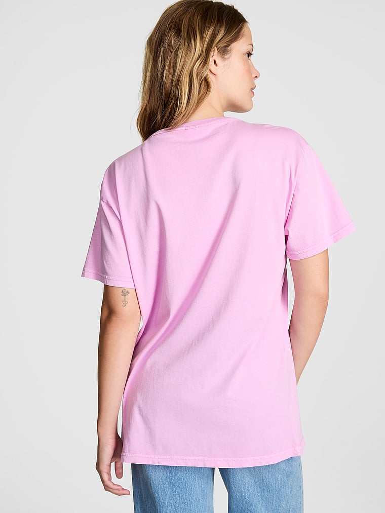 PINK Campus Cotton™ Tee, onModelBack, 2 of 3