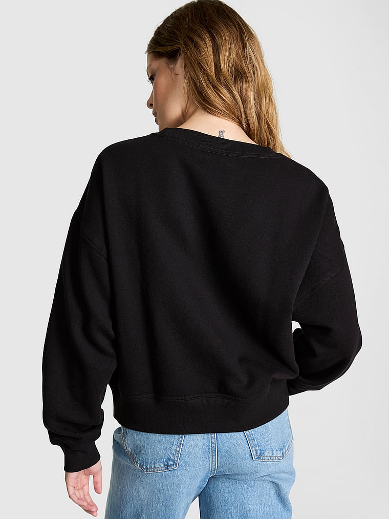 Ivy Fleece Studded Crew Sweatshirt