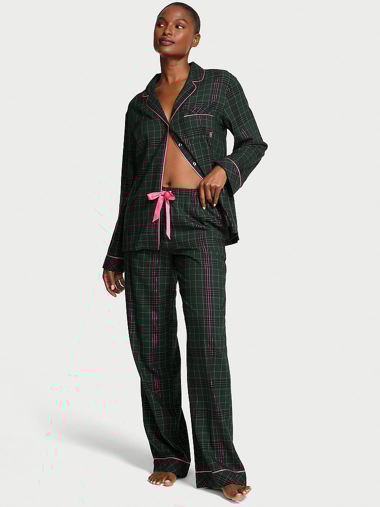 Flannel Long Pajama Set