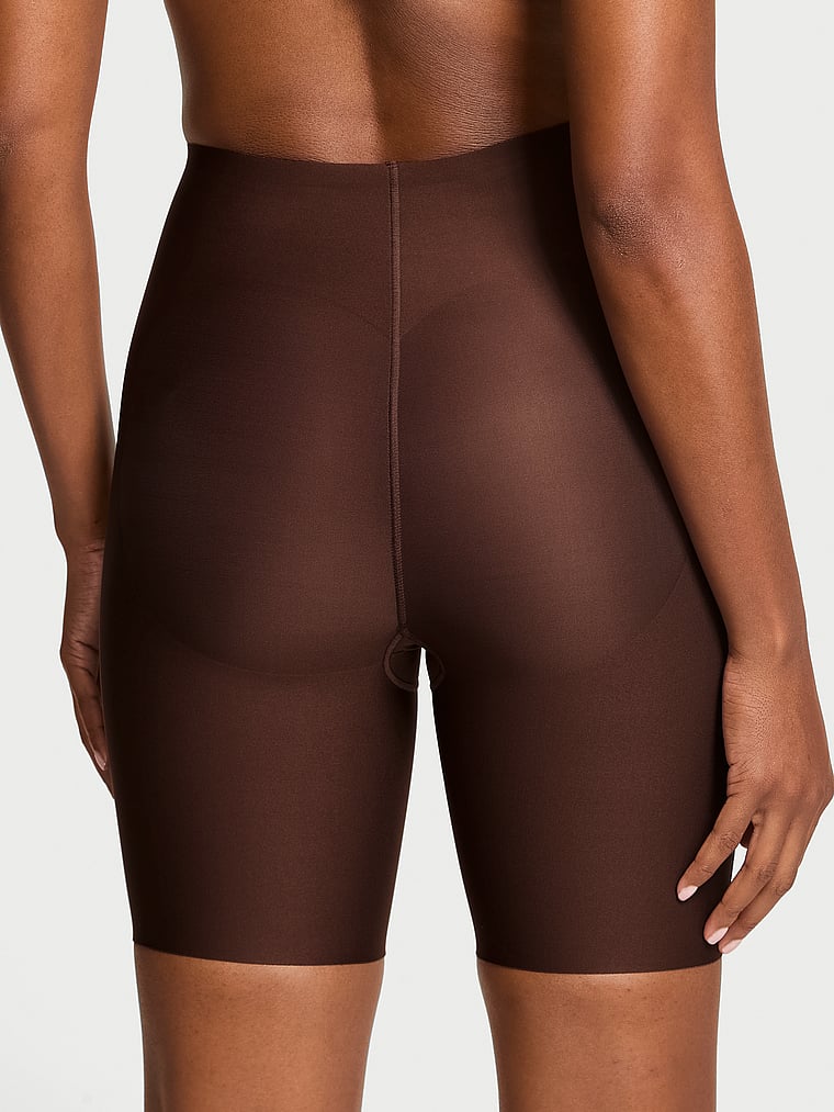 Victoria's Secret, Victoria's Secret Shapewear by Victoria InvisibleSculpting™ High-Waist Short, Ganache, onModelBack, 2 of 3