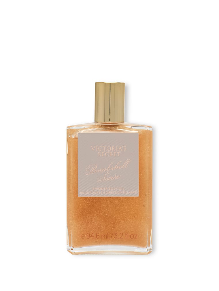 Victoria's Secret, Fine Fragrance Bombshell Soirée Shimmer Body Oil, Bombshell Soirée, onModelFront, 1 of 2
