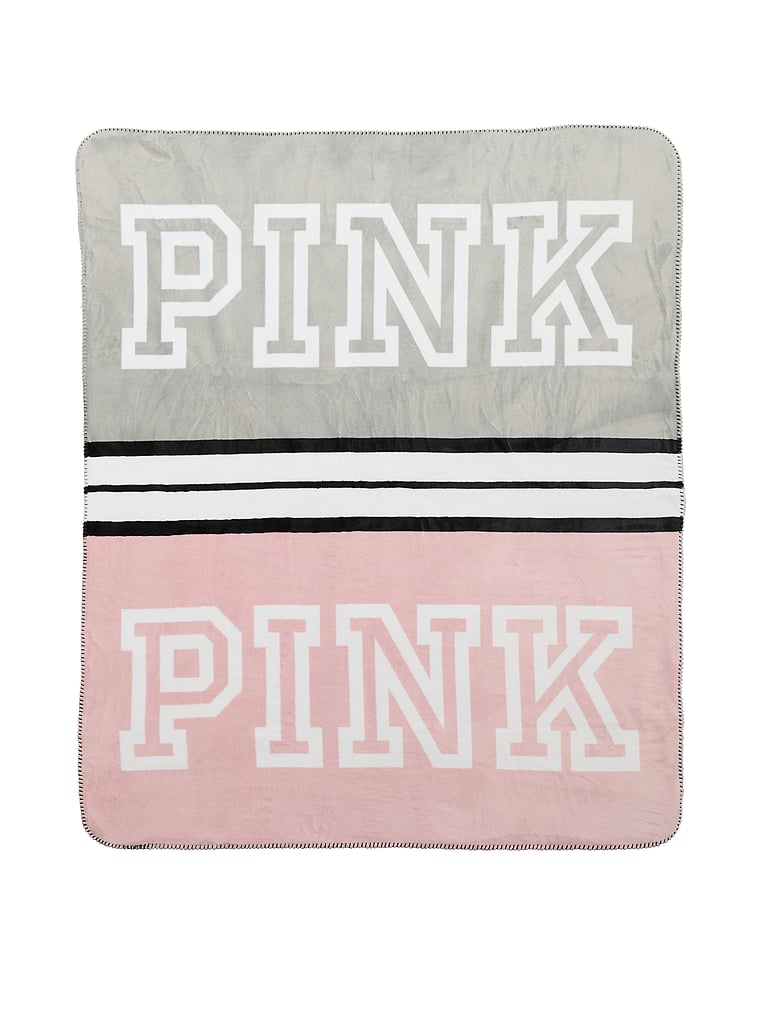 Victoria's Secret, Victoria's Secret Cozy Logo Blanket, Print, detail, 2 of 2