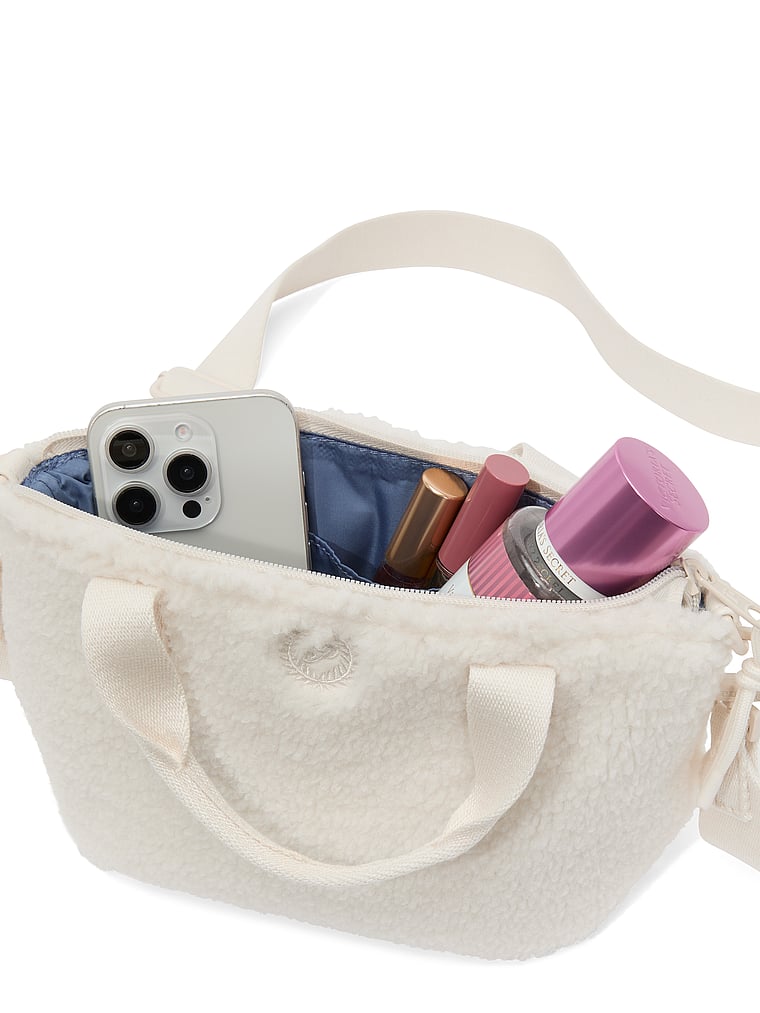 Plush Teddy Mini Tote Bag