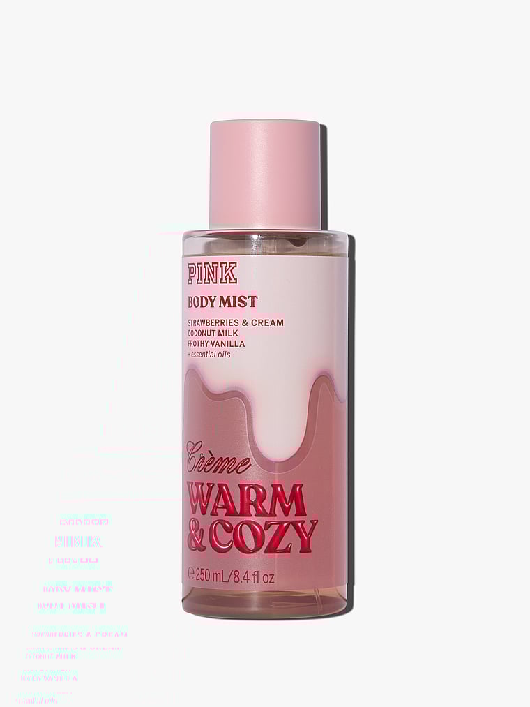 Victoria's Secret, Body Fragrance Body Mist, Warm & Cozy, onModelFront, 1 of 2