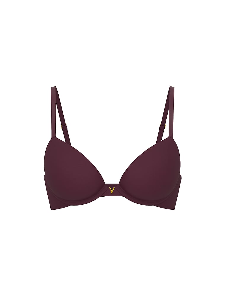 Victoria's Secret, Love Cloud Smooth Push-Up Bra, Winter Wine, offModelFront, 4 of 5