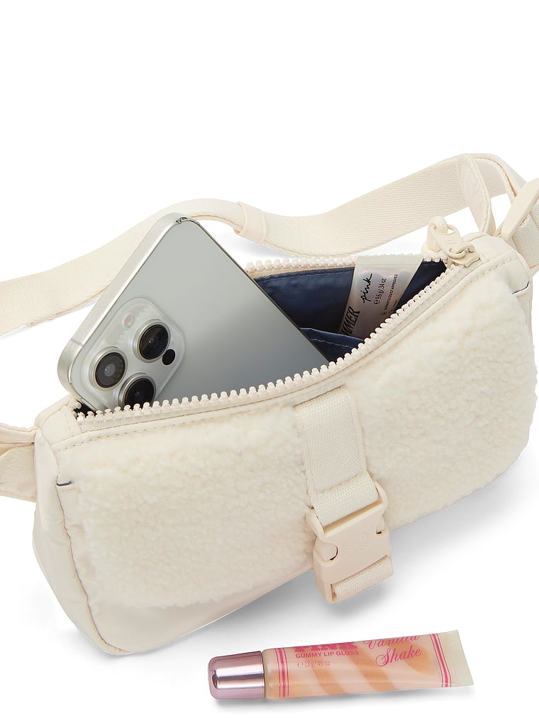 Plush Teddy Convertible Sling Bag