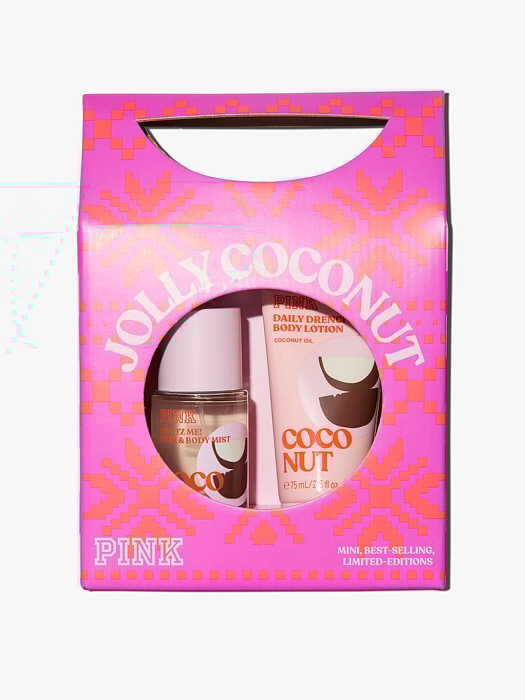 Victoria's Secret, Body Care Jolly Coconut Body Care Gift Set, Multicolored, onModelFront, 1 of 2