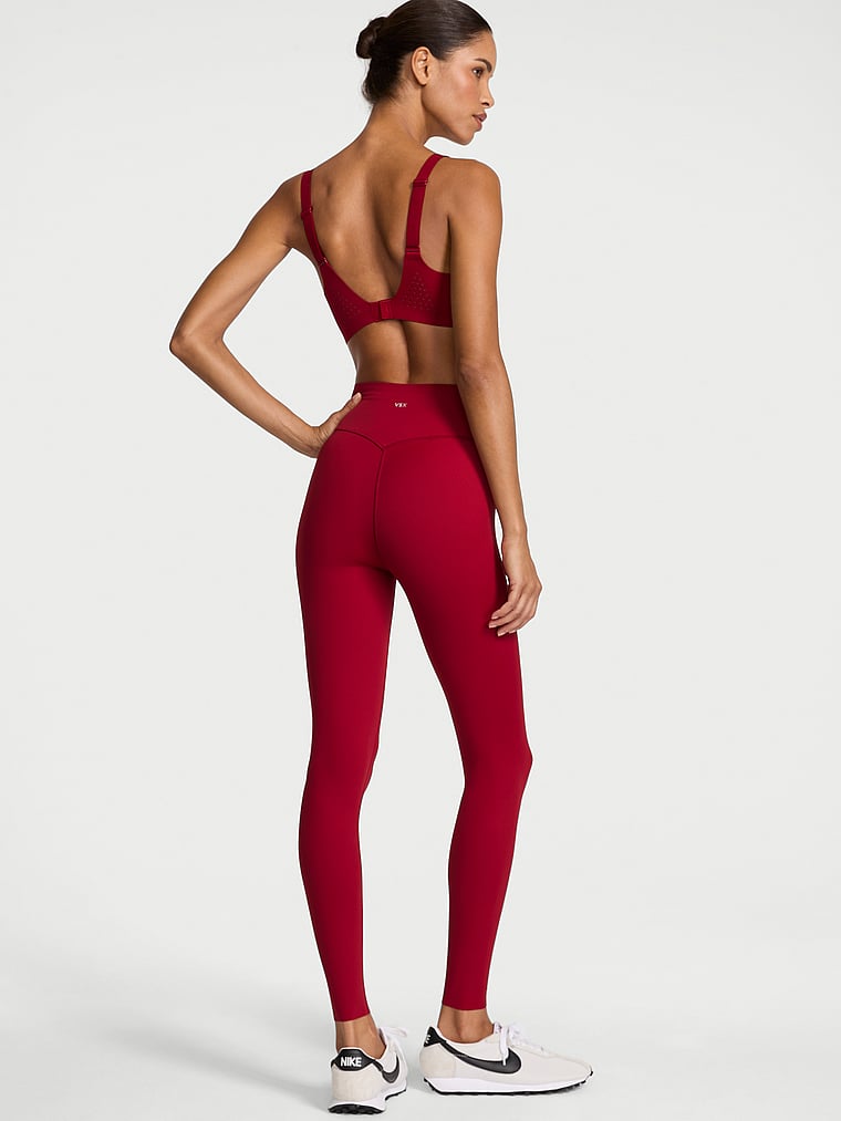 Victoria's Secret, VSX VSX Elevate™ Legging, Ready Red, onModelBack, 2 of 3 Daiane is 5'11" or 180cm and wears Small