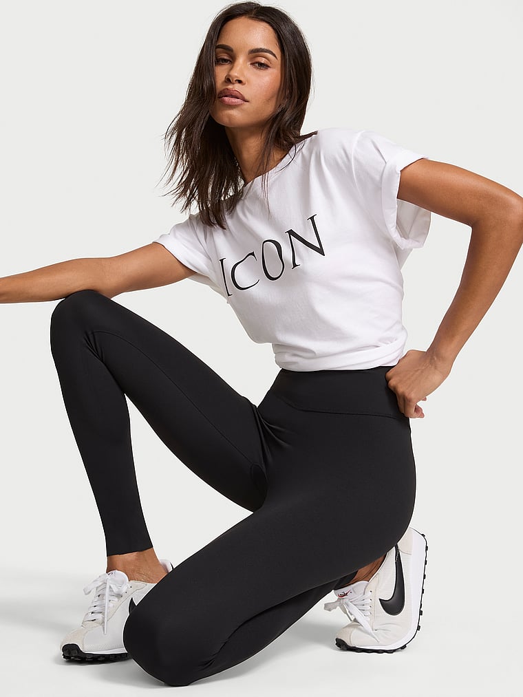 Victoria's Secret, VSX VSX Elevate™ Backstage Legging, Black, onModelBack, 1 of 5 Daiane is 5'11" and wears Small