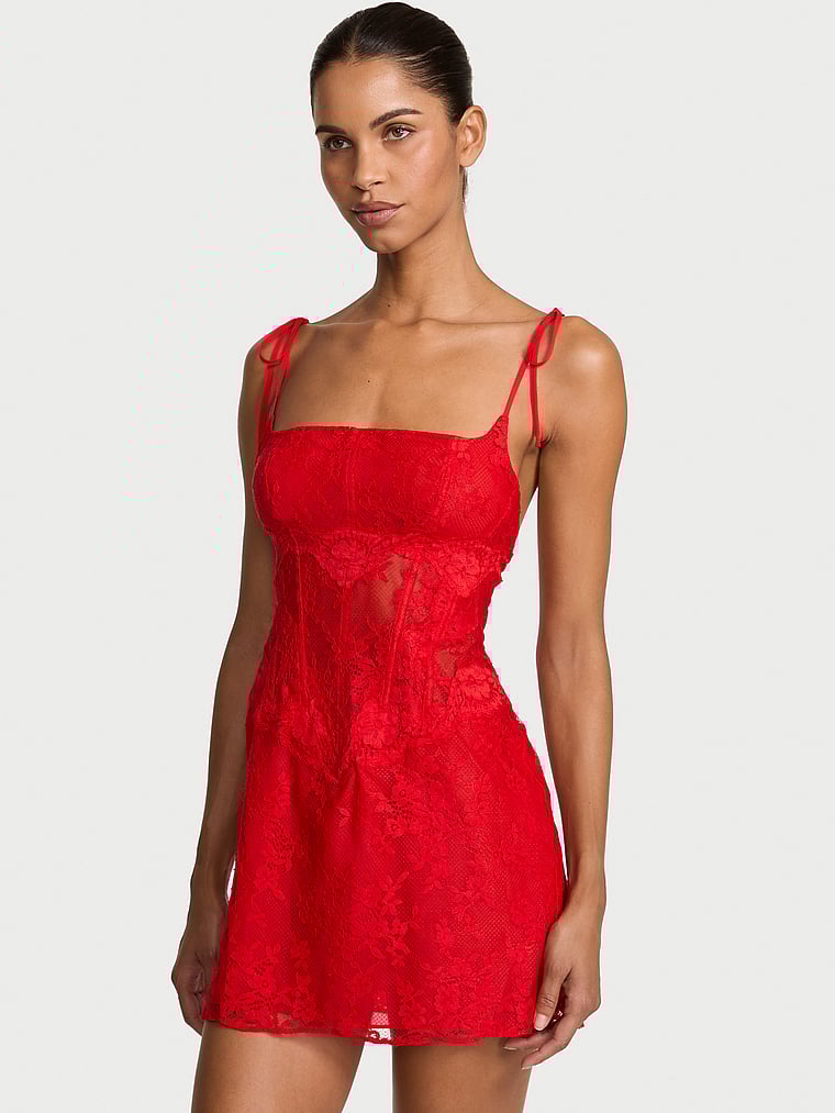 Lace Corset Slip Dress