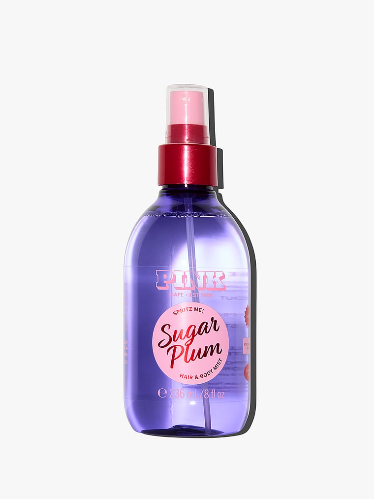 Victoria's Secret, Body Care Limited-Edition Sugar Plum Spritz Me! Hair & Body Mist, Limited-Edition Sugar Plum, onModelFront, 1 of 3