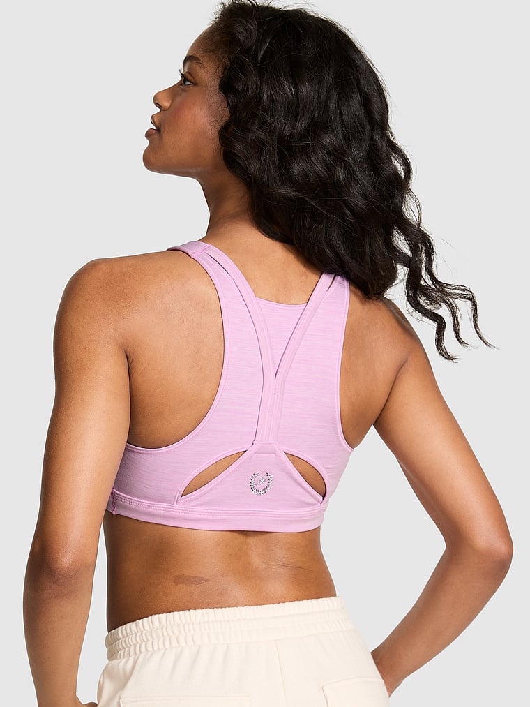 Relay Cut-Out High-Neck Sports Bra