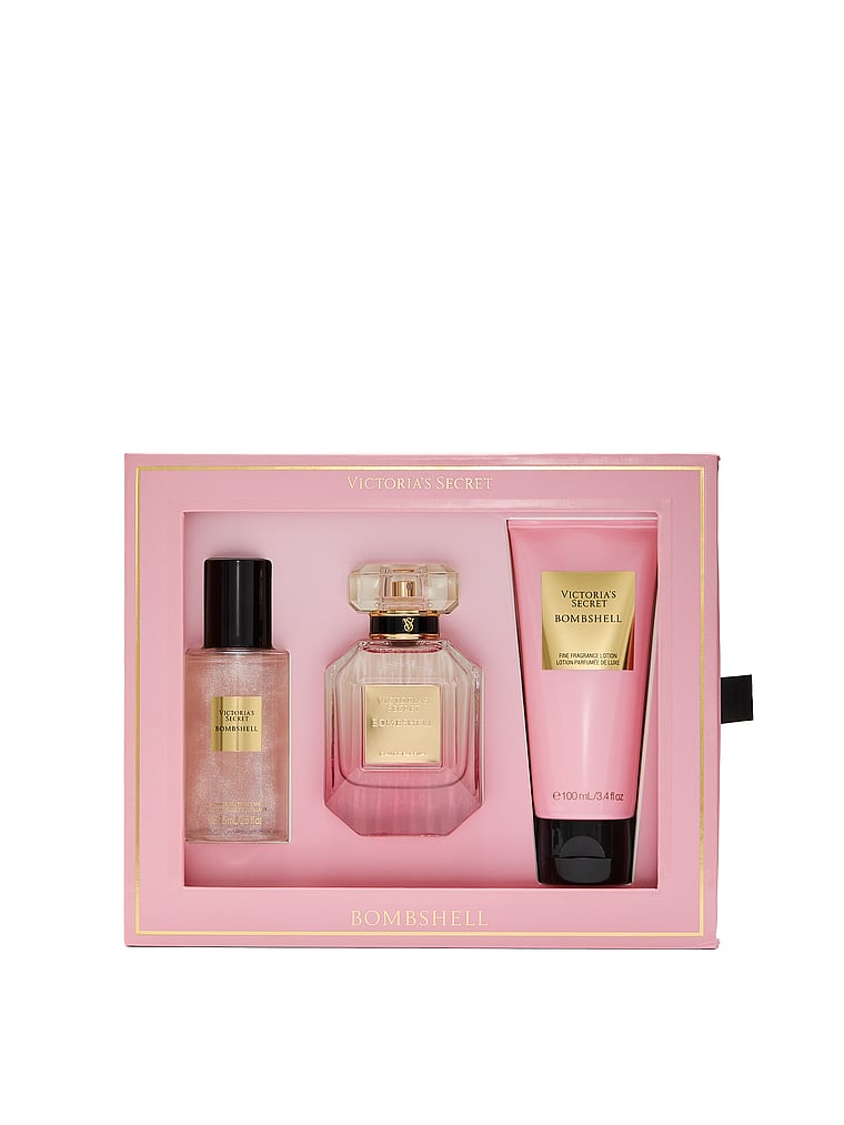Victoria's Secret, Fine Fragrance Bombshell 3-Piece Fragrance Gift Set, Bombshell, onModelFront, 1 of 2