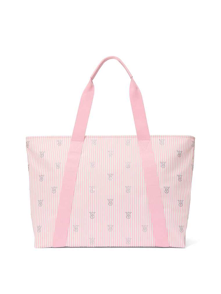 Victoria's Secret, Victoria's Secret Shine Tote Bag, Shine Tote Bag, onModelFront, 3 of 5