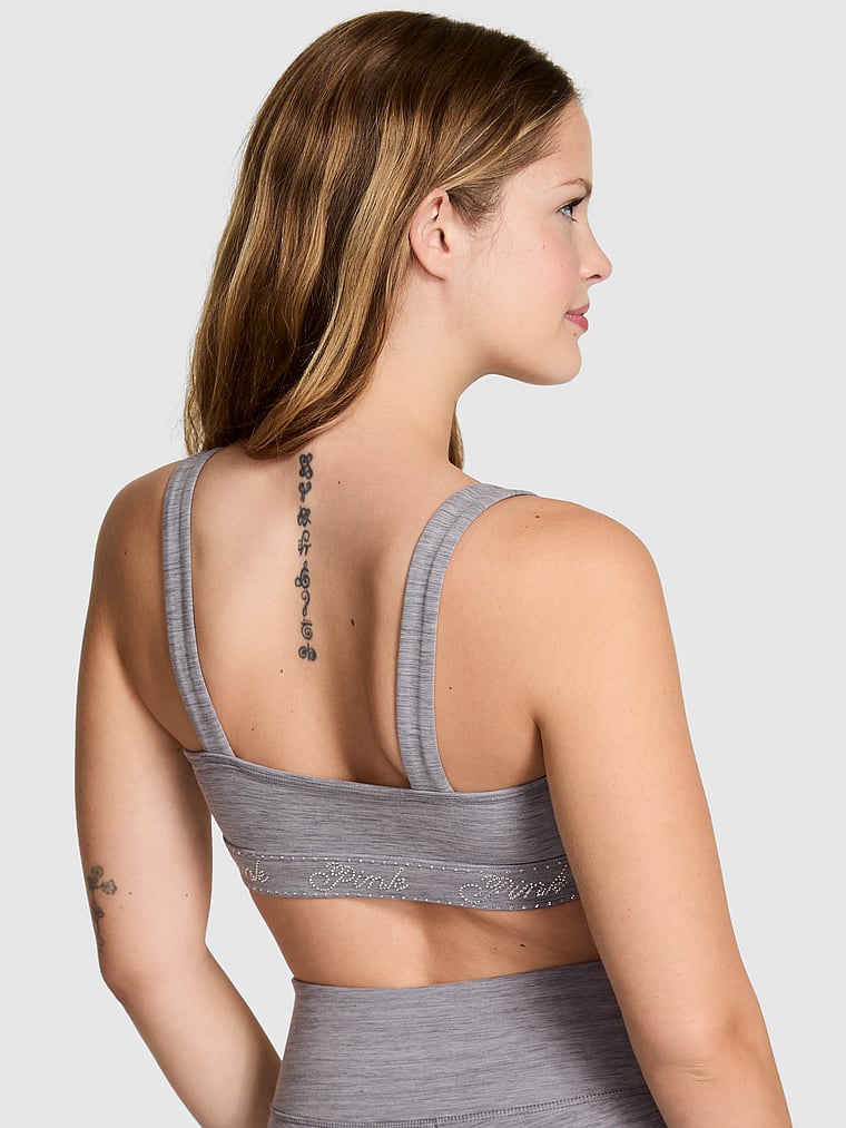Relay Logo Shine Sports Bra