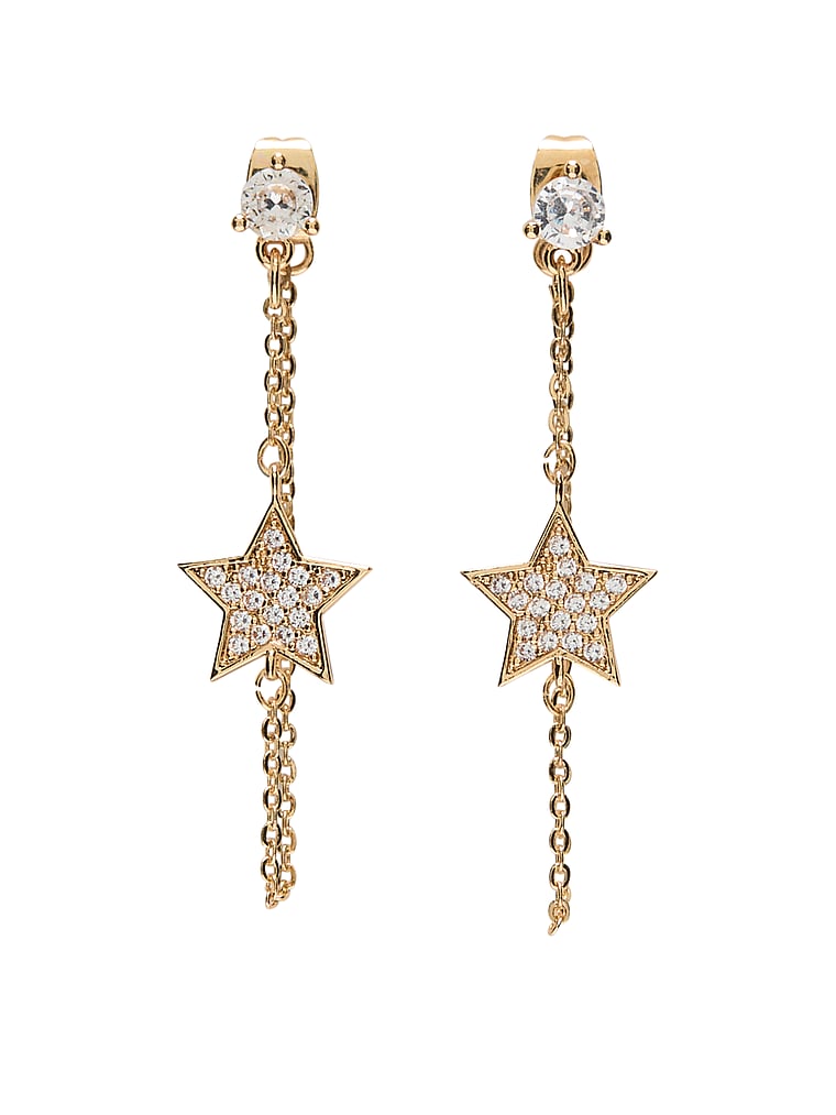 Crystal Star Dangle Earrings