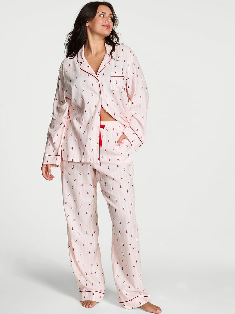 Flannel Long Pajama Set
