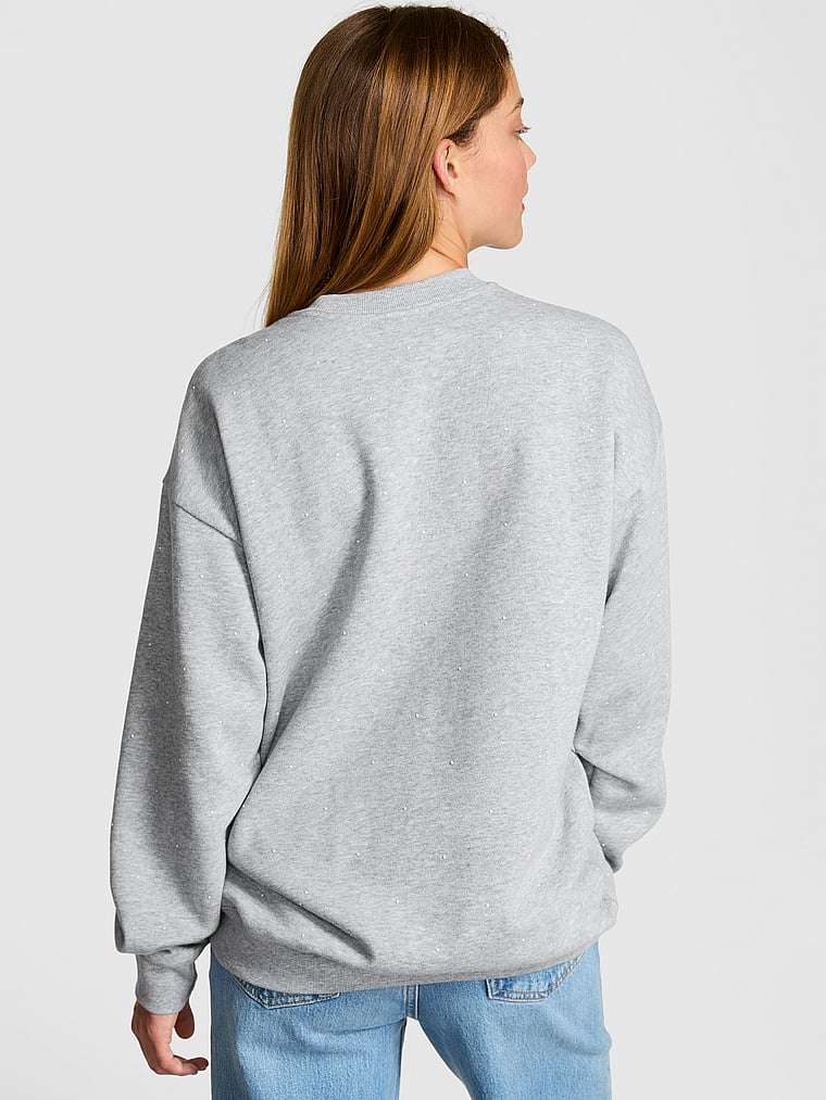 Ivy Fleece Oversized Crew Sweatshirt
