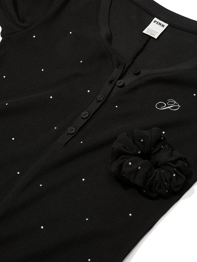 2-Piece Thermal Scrunchie & Long Onesie Set