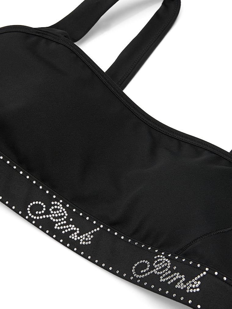 Relay Logo Shine Sports Bra