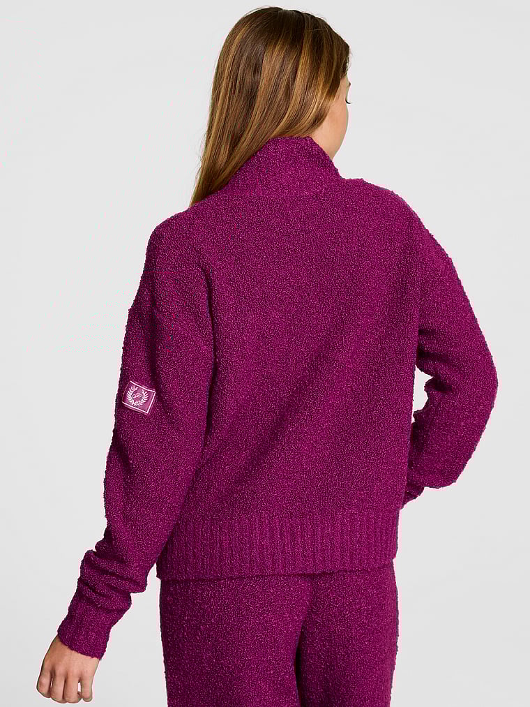 Cozy Bouclé Half-Zip Sweater