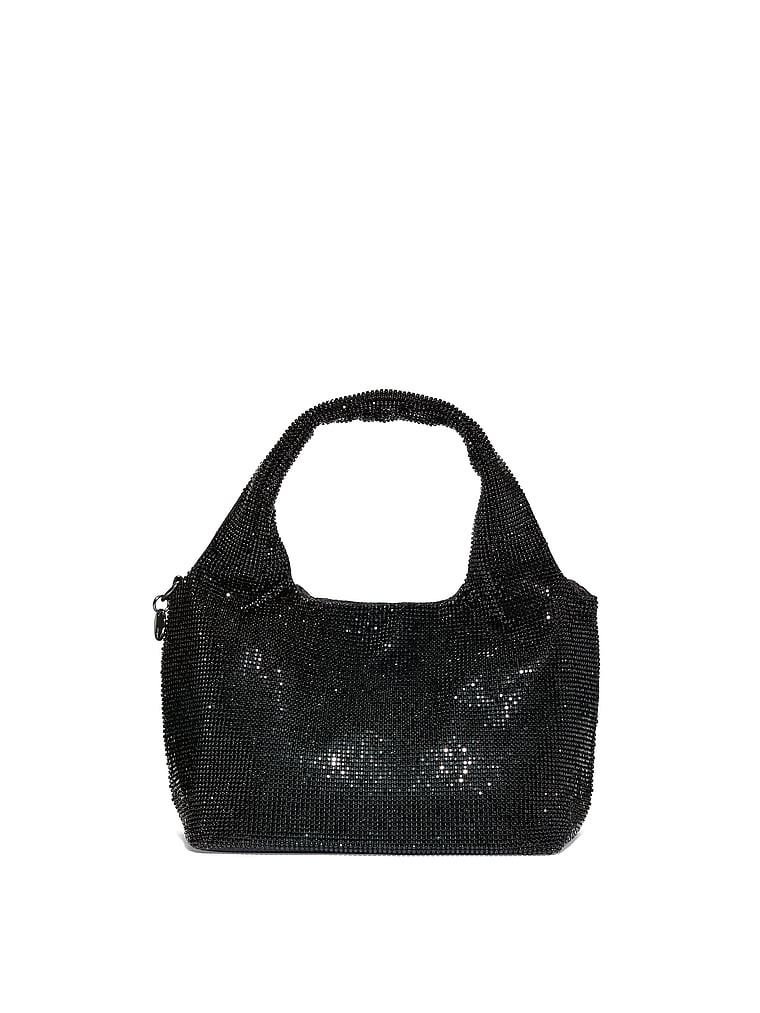 Diamanté Shine Slouchy Mini Bag