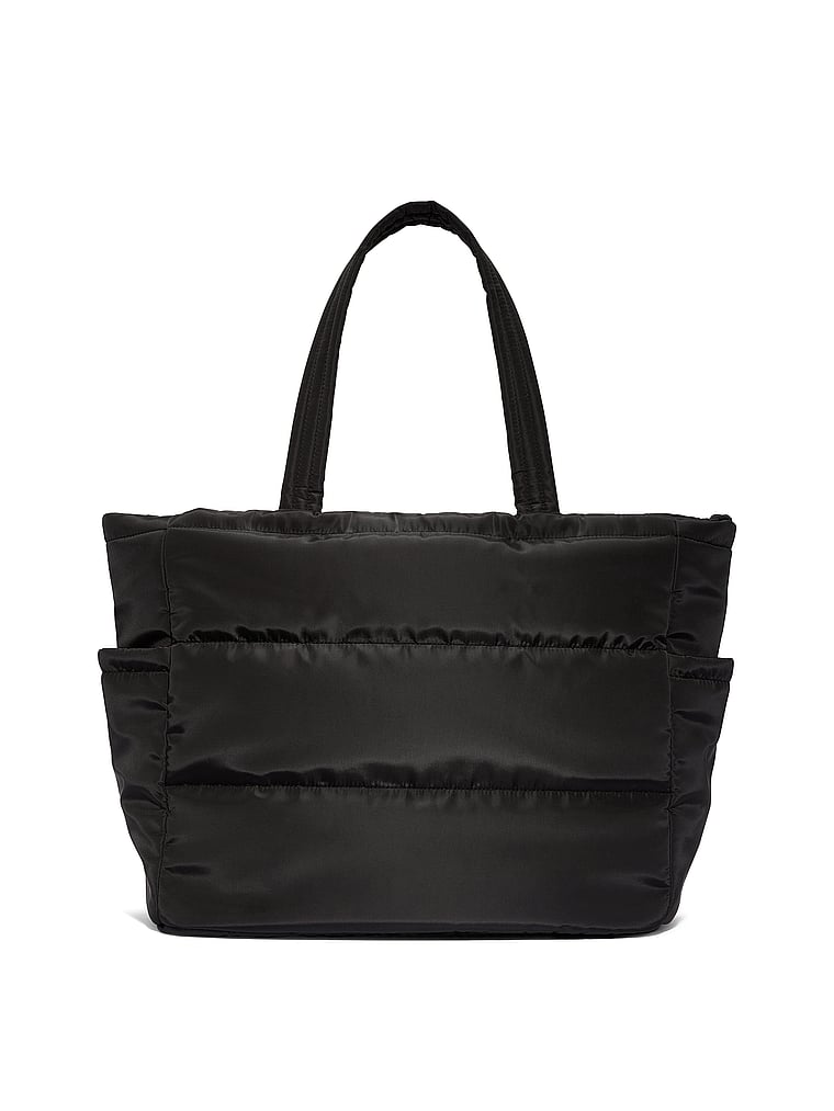 Quilted Puﬀer Tote Bag