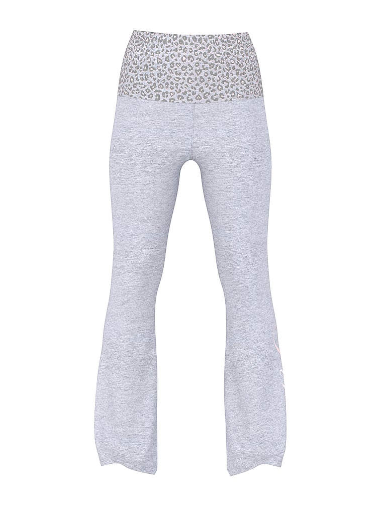 All-Day Cotton Foldover Flare Leggings