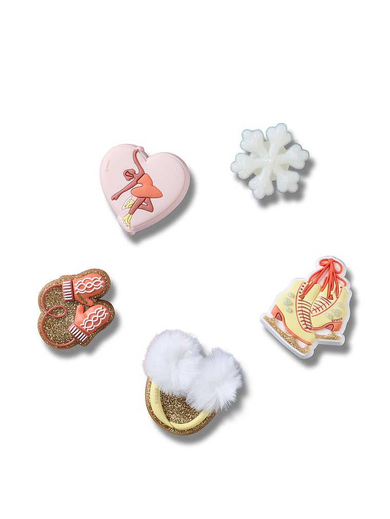 5-Pack Jibbitz Figure Skating Charms