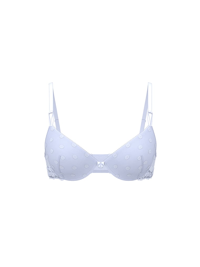 Sexy Tee Sheer Heritage Shimmer Dot Lightly Lined Demi Bra