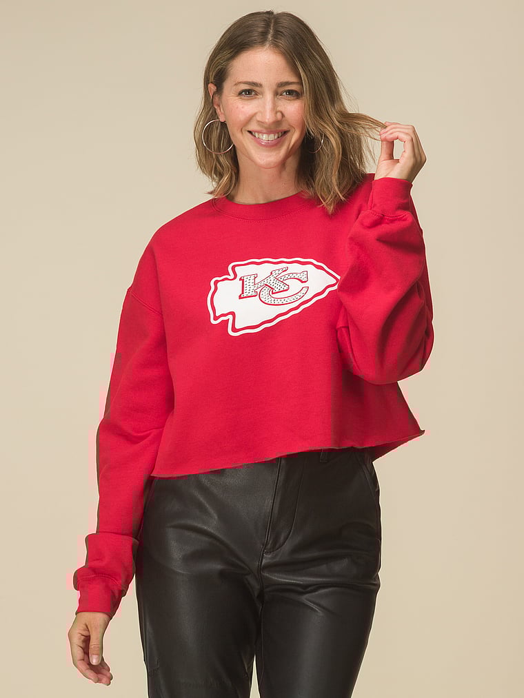 NFL Bling Crop Fleece Sweatshirt