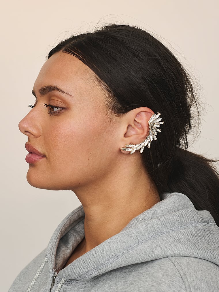 Crystal Cuff Earrings