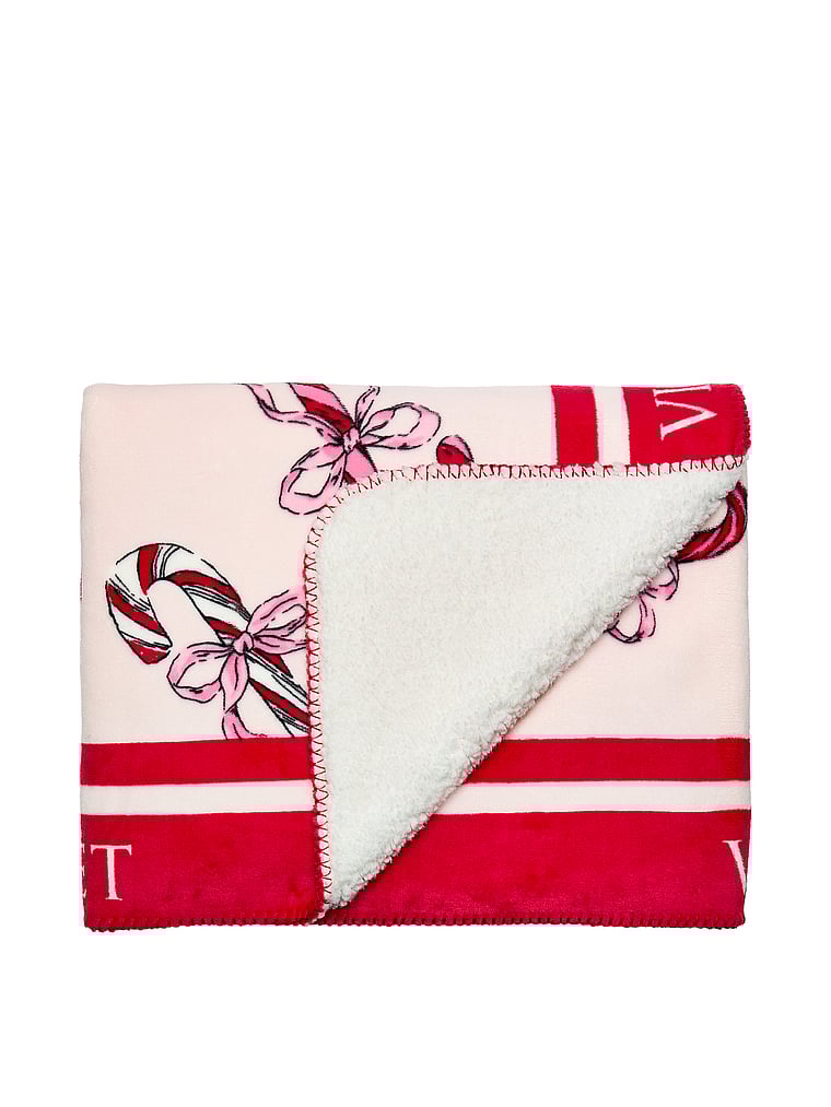 Victoria's Secret, Victoria's Secret Cozy Plush Blanket, Print, onModelBack, 2 of 2