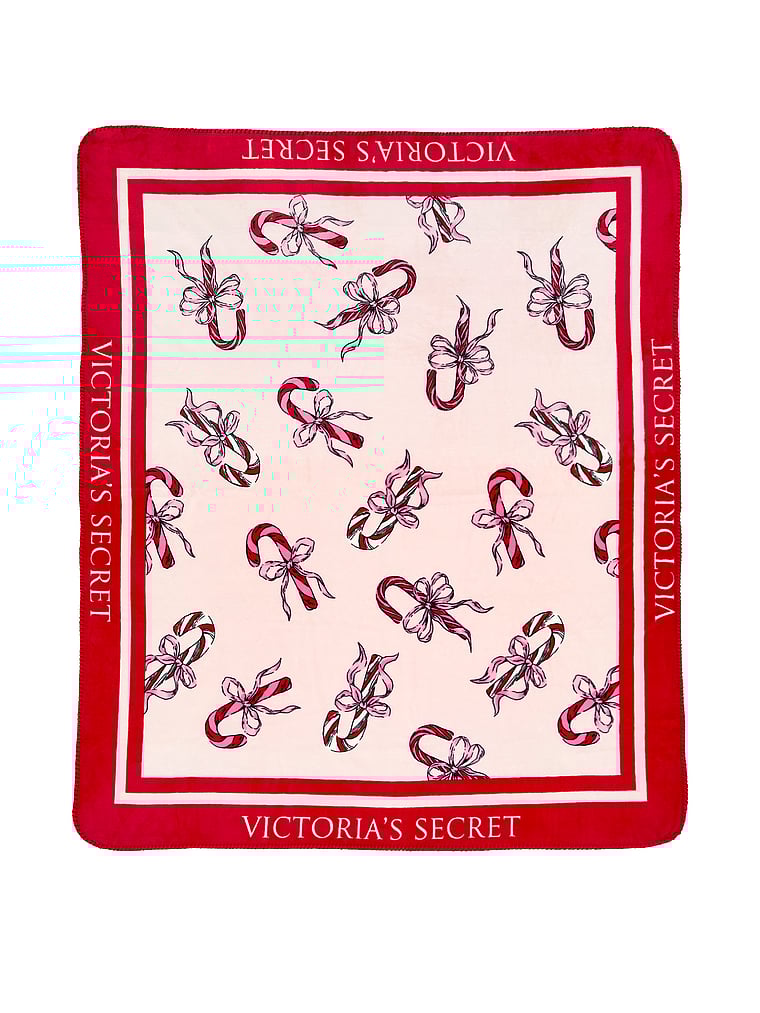 Victoria's Secret, Victoria's Secret Cozy Plush Blanket, Print, onModelFront, 1 of 2