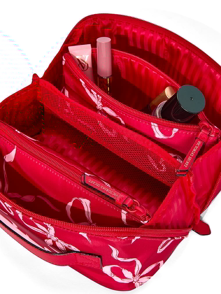 3-Piece Expandable Travel Makeup Bag