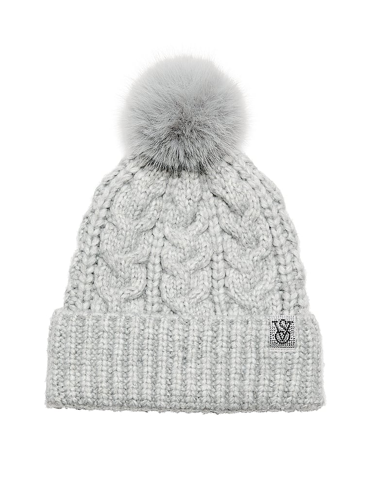 Cozy Cable-Knit Pom Beanie