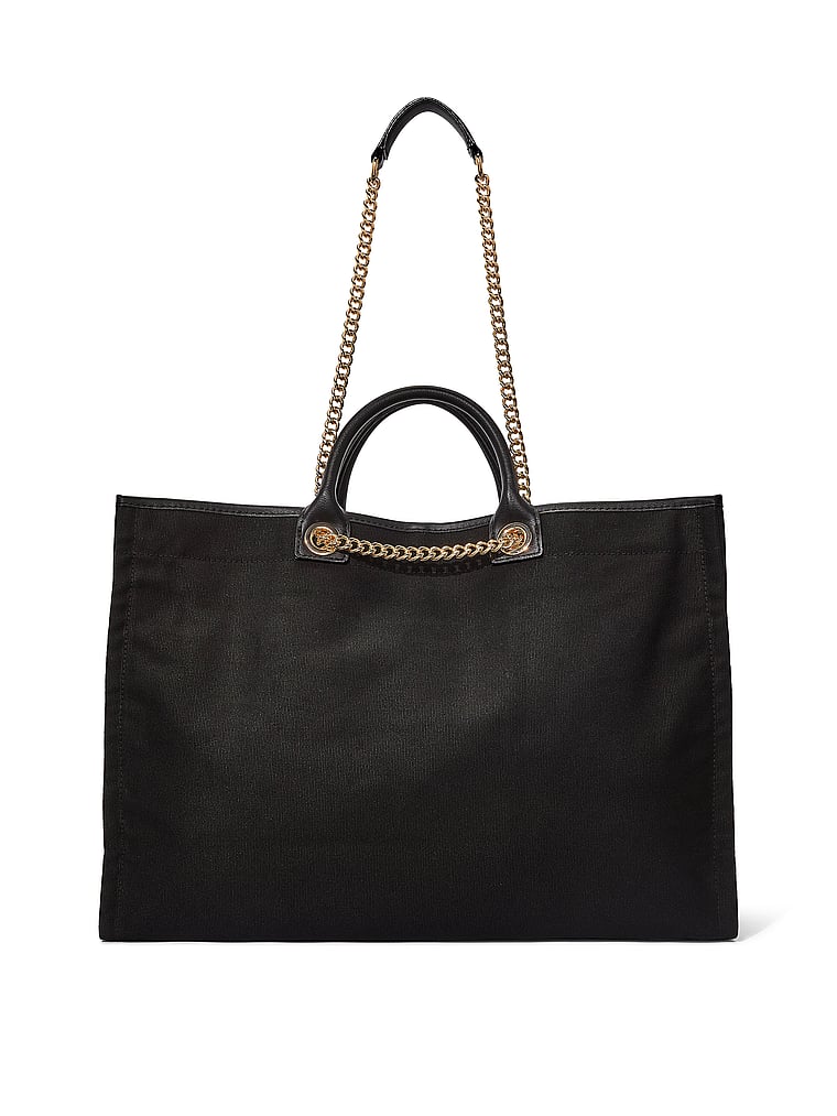 Victoria's Secret, Victoria's Secret City Tote Bag, Black, onModelBack, 2 of 4