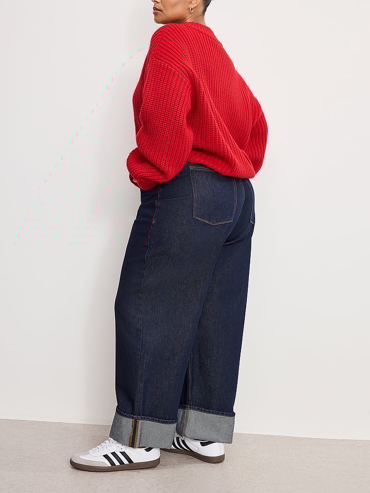 Good Standard Baggy Cuffed Jeans