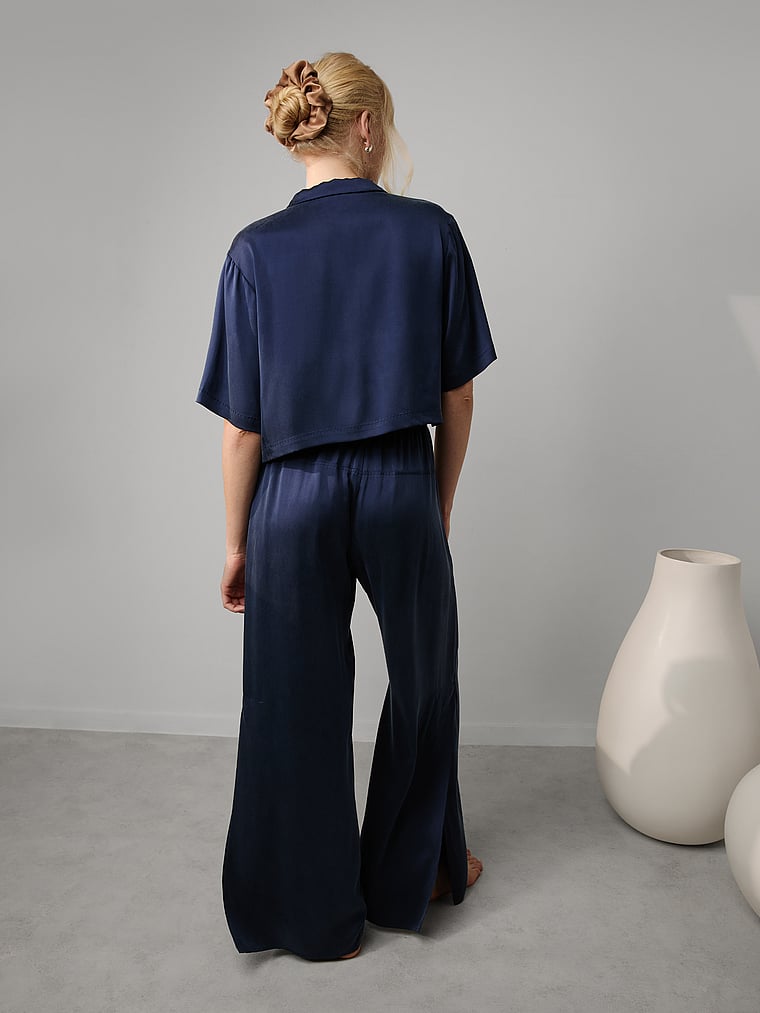 Washable Silk High-Rise Pant Set