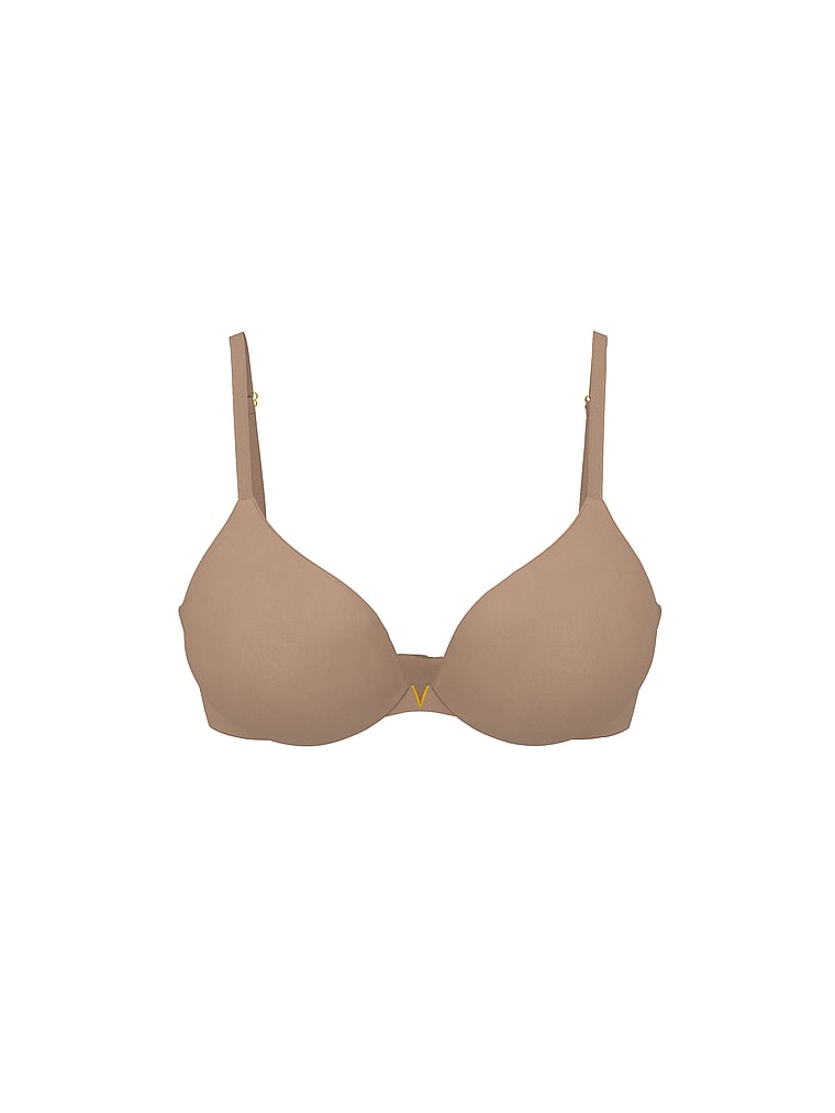Victoria's Secret, Love Cloud Smooth Lightly Lined Plunge Demi Bra, offModelFront, 4 of 5