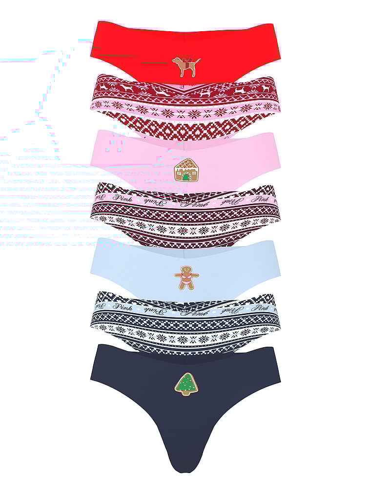 5-Pack No-Show Thong Panties