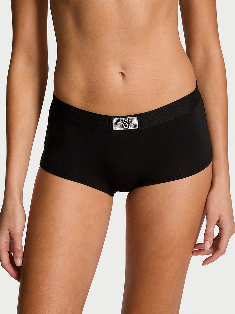 Logo Cotton Boyshort Panty