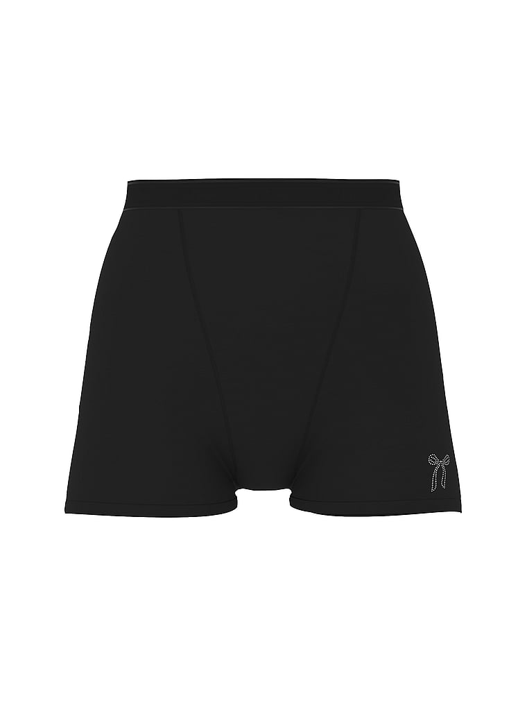 Logo Cotton High-Waist Boyshort Panty