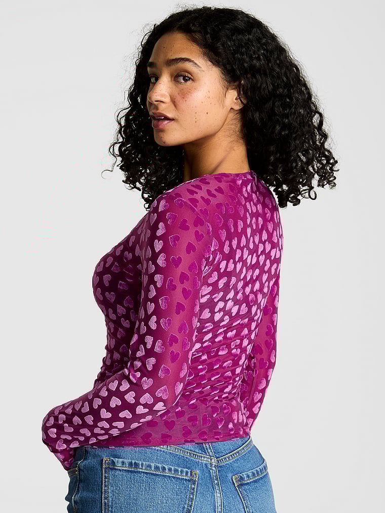 PINK Base Stretch™ Long-Sleeve Tee