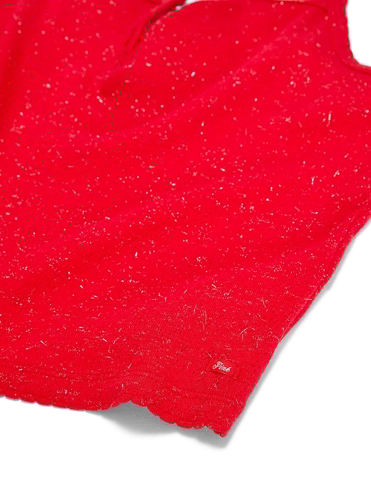 Pointelle Henley Cami