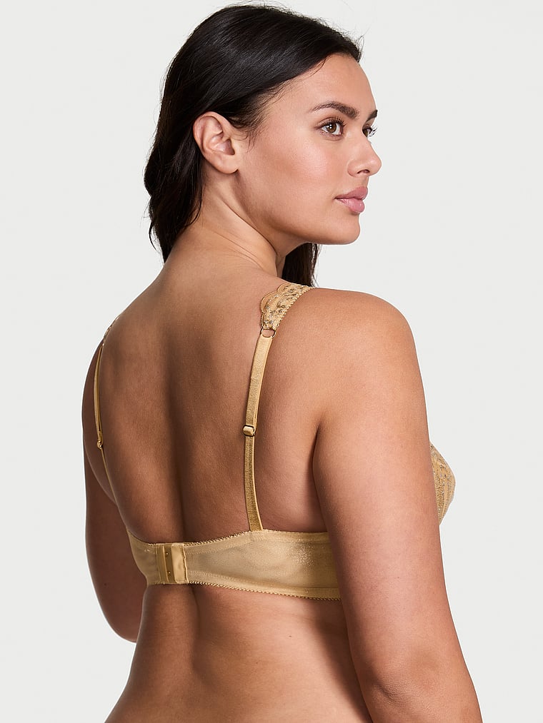 Showgirl Embroidery Uplift Balconette Bra